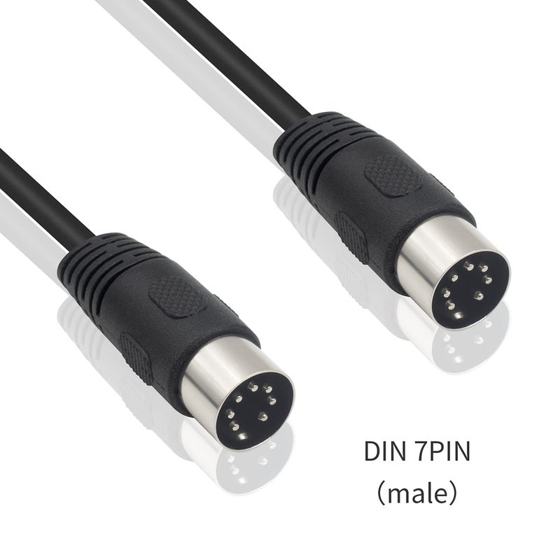 Poyiccot 7pin DIN Cable, 7 pin Din Male to Male Professional Premium Audio Cable for B&O Stereo Systems (1.5m/5ft) - Image 2